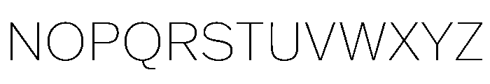 Franklin Gothic Thin Font UPPERCASE