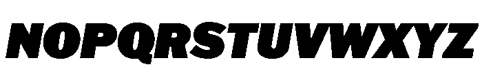 Franklin Gothic Ultra Italic Font UPPERCASE