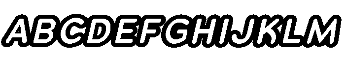 Franksy Double Bold Italic Font UPPERCASE