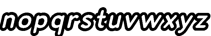 Franksy Double Bold Italic Font LOWERCASE