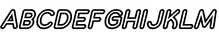 Franksy Double Medium Italic Font UPPERCASE