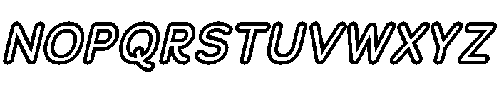 Franksy Double Medium Italic Font UPPERCASE