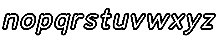 Franksy Double Medium Italic Font LOWERCASE