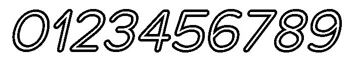 Franksy Double Regular Italic Font OTHER CHARS