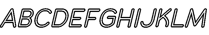 Franksy Double Regular Italic Font UPPERCASE