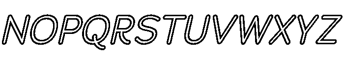 Franksy Double Regular Italic Font UPPERCASE