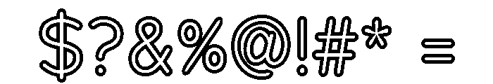 Franksy Double Regular Font OTHER CHARS