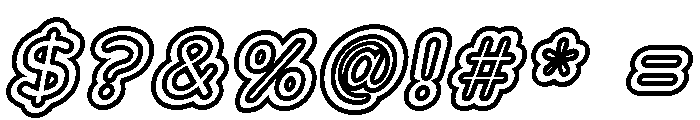Franksy Quad Bold Italic Font OTHER CHARS
