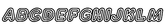 Franksy Quad Bold Italic Font UPPERCASE