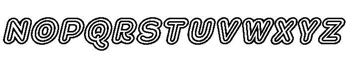 Franksy Quad Bold Italic Font UPPERCASE