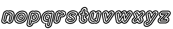 Franksy Quad Bold Italic Font LOWERCASE