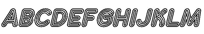 Franksy Quad Medium Italic Font UPPERCASE