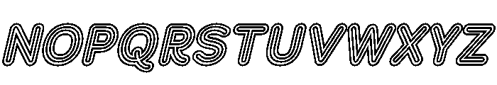 Franksy Quad Medium Italic Font UPPERCASE