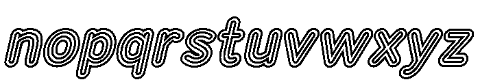 Franksy Quad Medium Italic Font LOWERCASE
