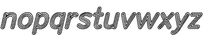 Franksy Quad Regular Italic Font LOWERCASE