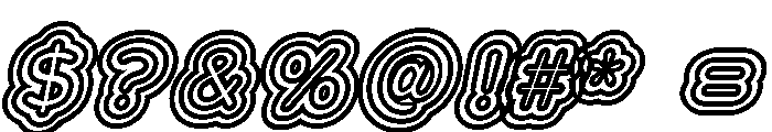 Franksy Six Bold Italic Font OTHER CHARS
