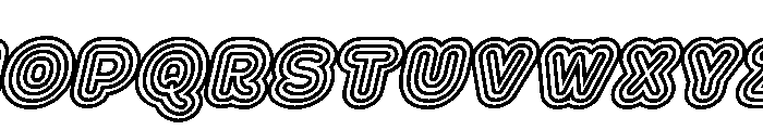 Franksy Six Bold Italic Font UPPERCASE