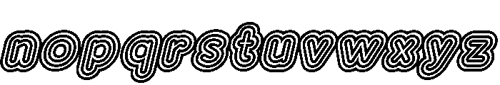 Franksy Six Bold Italic Font LOWERCASE