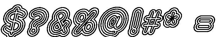 Franksy Six Medium Italic Font OTHER CHARS