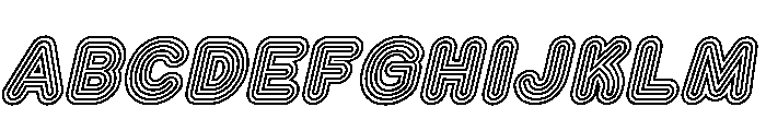 Franksy Six Medium Italic Font UPPERCASE