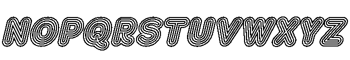 Franksy Six Medium Italic Font UPPERCASE