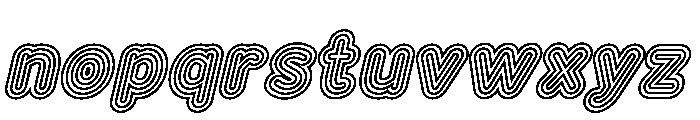 Franksy Six Medium Italic Font LOWERCASE