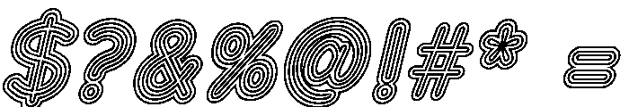 Franksy Six Regular Italic Font OTHER CHARS