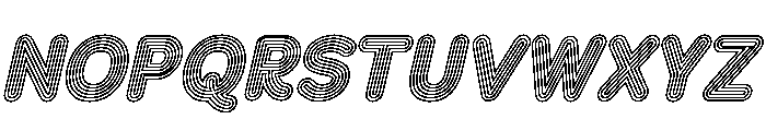 Franksy Six Regular Italic Font UPPERCASE