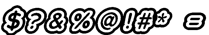 Franksy Triple Bold Italic Font OTHER CHARS