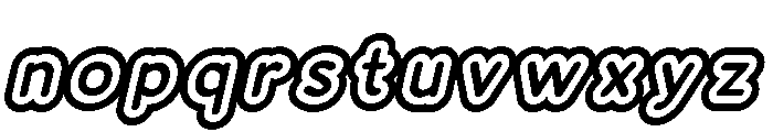 Franksy Triple Bold Italic Font LOWERCASE