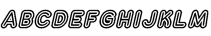 Franksy Triple Medium Italic Font UPPERCASE