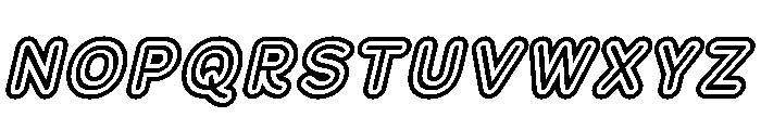 Franksy Triple Medium Italic Font UPPERCASE