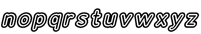 Franksy Triple Medium Italic Font LOWERCASE
