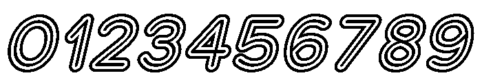 Franksy Triple Regular Italic Font OTHER CHARS