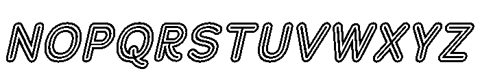 Franksy Triple Regular Italic Font UPPERCASE