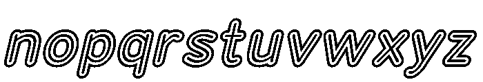 Franksy Triple Regular Italic Font LOWERCASE