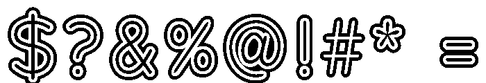 Franksy Triple Regular Font OTHER CHARS