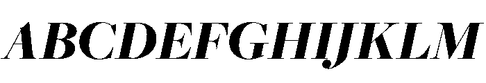 Freight Big Black Italic Font UPPERCASE