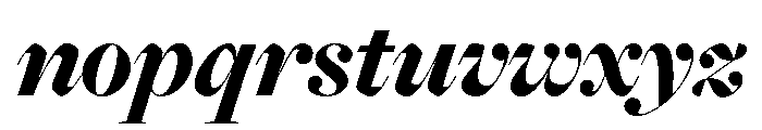 Freight Big Black Italic Font LOWERCASE