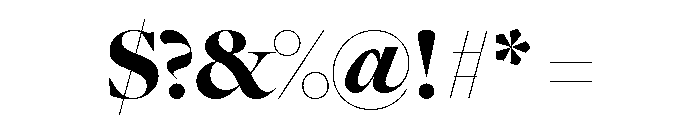 Freight Big Black Font OTHER CHARS