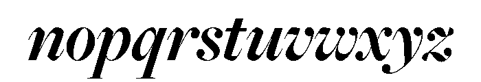 Freight Big Bold Italic Font LOWERCASE