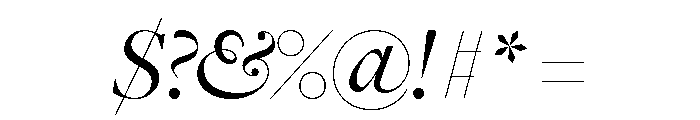 Freight Big Book Italic Font OTHER CHARS