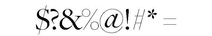 Freight Big Book Font OTHER CHARS