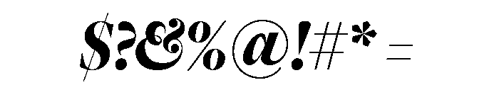 Freight Big Compressed Black Italic Font OTHER CHARS