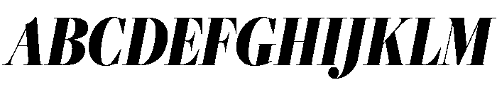 Freight Big Compressed Black Italic Font UPPERCASE