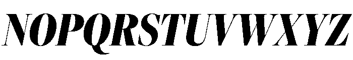 Freight Big Compressed Black Italic Font UPPERCASE