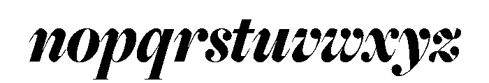 Freight Big Compressed Black Italic Font LOWERCASE