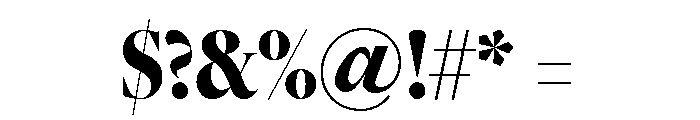 Freight Big Compressed Black Font OTHER CHARS
