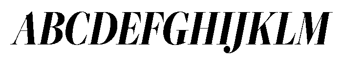 Freight Big Compressed Bold Italic Font UPPERCASE