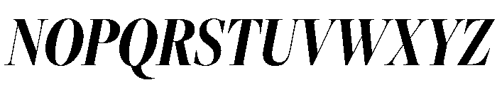 Freight Big Compressed Bold Italic Font UPPERCASE